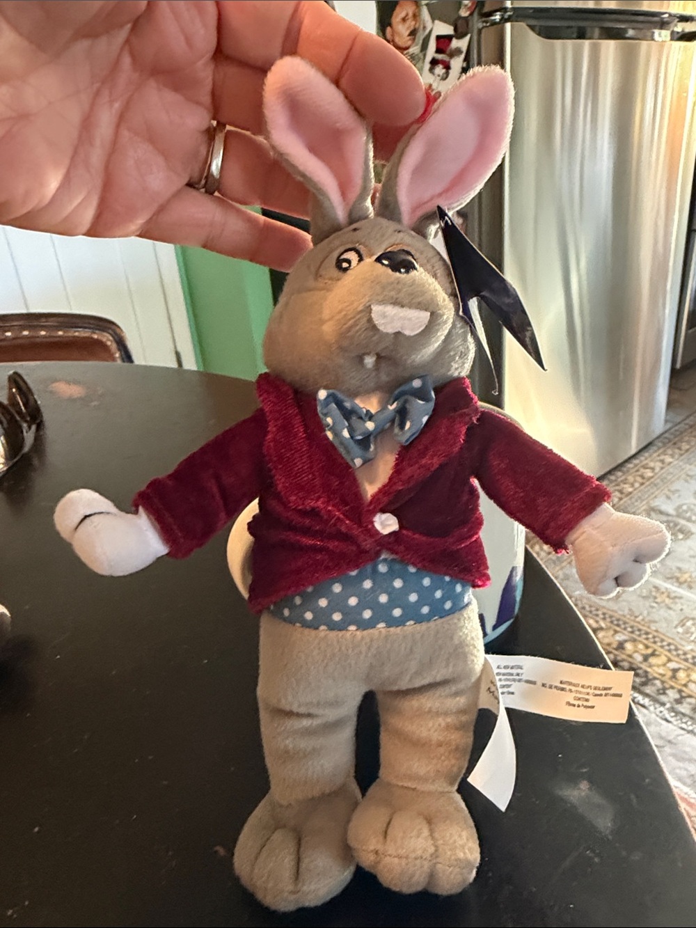 Mayor Clayton- pushTheater Toy with Red Jacket and Blue Polka-Dot Bow